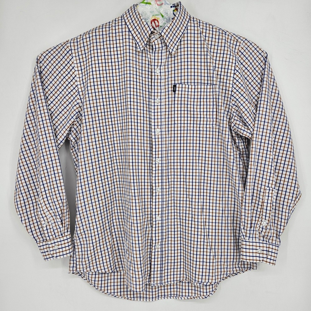 Texas Standard Shirt Mens XXL Button Up Western USA Cowboy Long Sleeve Check